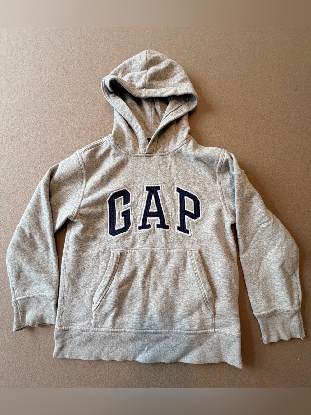 GAP Hooded Sweatshirt in Heather Gray with Classic GAP logo
